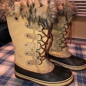 Sorel Joan of Arctic Boots Taffy/Port Royale RARE